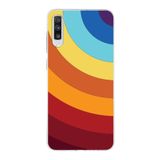 PrintiFy Samsung Galaxy A70s ile Uyumlu Kapak Renk Cümbüşü A Kırmızı Tasarımlı 1mm Fit Şeffaf Silikon Kılıf