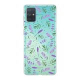 PrintiFy Samsung Galaxy A71 ile Uyumlu 1mm Slim Fit Water Color 3 Baskılı Şeffaf Kılıf