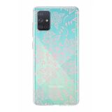 PrintiFy Samsung Galaxy A71 ile Uyumlu Kapak Nostalji Desen - C Tasarımlı 1mm Fit Şeffaf Silikon Kılıf