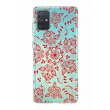 PrintiFy Samsung Galaxy A71 ile Uyumlu Kapak Nostalji Desen - E Tasarımlı 1mm Fit Şeffaf Silikon Kılıf