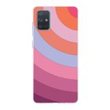 PrintiFy Samsung Galaxy A71 ile Uyumlu Kapak Renk Cümbüşü F Pembe Tasarımlı 1mm Fit Şeffaf Silikon Kılıf