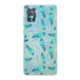 PrintiFy Samsung Galaxy A71 ile Uyumlu Nazar Boncuğu 3 Baskılı Kamera Korumalı Şeffaf Silikon Kılıf