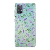 PrintiFy Samsung Galaxy A71 ile Uyumlu Water Color 3 Kamera Korumalı Şeffaf Kılıf