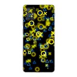 PrintiFy Samsung Galaxy A71 Uyumlu Kamera Korumalı Kapak Grafiti E Tasarımlı Şeffaf Kılıf