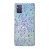 PrintiFy Samsung Galaxy A71 Uyumlu Kamera Korumalı Kapak Nostalji Desen D Tasarımlı Şeffaf Kılıf