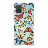 PrintiFy Samsung Galaxy A71 Uyumlu Water Color 2 Baskılı Şeffaf Köşe Korumalı Antişok Kılıf