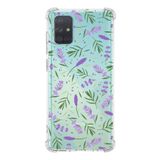 PrintiFy Samsung Galaxy A71 Uyumlu Water Color 3 Baskılı Şeffaf Köşe Korumalı Antişok Kılıf