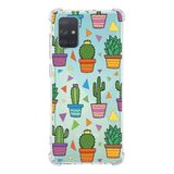 PrintiFy Samsung Galaxy A71 Uyumlu Water Color 4 Baskılı Şeffaf Köşe Korumalı Antişok Kılıf