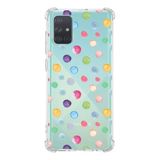 PrintiFy Samsung Galaxy A71 Uyumlu Water Color 6 Baskılı Şeffaf Köşe Korumalı Antişok Kılıf