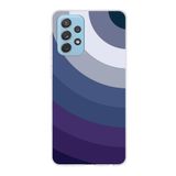 PrintiFy Samsung Galaxy A72 ile Uyumlu Kapak Renk Cümbüşü E Mavi Tasarımlı 1mm Fit Şeffaf Silikon Kılıf