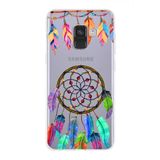 PrintiFy Samsung Galaxy A8 2018 ile Uyumlu 1mm Slim Fit Nazar Boncuğu 6 Baskılı Şeffaf Kılıf