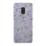 PrintiFy Samsung Galaxy A8 2018 ile Uyumlu 1mm Slim Fit Water Color 3 Baskılı Şeffaf Kılıf