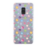 PrintiFy Samsung Galaxy A8 2018 ile Uyumlu 1mm Slim Fit Water Color 6 Baskılı Şeffaf Kılıf