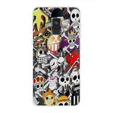 PrintiFy Samsung Galaxy A8 2018 ile Uyumlu Kapak Anime Tasarımlı 1mm Fit Şeffaf Silikon Kılıf