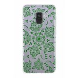 PrintiFy Samsung Galaxy A8 2018 ile Uyumlu Kapak Nostalji Desen - A Tasarımlı 1mm Fit Şeffaf Silikon Kılıf
