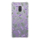 PrintiFy Samsung Galaxy A8 2018 Uyumlu Water Color 3 Baskılı Şeffaf Köşe Korumalı Antişok Kılıf
