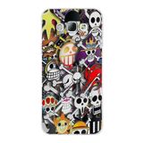 PrintiFy Samsung Galaxy A8 ile Uyumlu Kapak Anime Tasarımlı 1mm Fit Şeffaf Silikon Kılıf