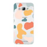 PrintiFy Samsung Galaxy A8 ile Uyumlu Kapak Grunge Tasarımlı 1mm Fit Şeffaf Silikon Kılıf