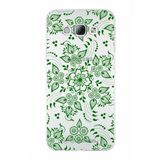 PrintiFy Samsung Galaxy A8 ile Uyumlu Kapak Nostalji Desen - A Tasarımlı 1mm Fit Şeffaf Silikon Kılıf