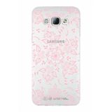 PrintiFy Samsung Galaxy A8 ile Uyumlu Kapak Nostalji Desen - C Tasarımlı 1mm Fit Şeffaf Silikon Kılıf