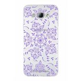 PrintiFy Samsung Galaxy A8 ile Uyumlu Kapak Nostalji Desen - D Tasarımlı 1mm Fit Şeffaf Silikon Kılıf