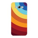 PrintiFy Samsung Galaxy A8 ile Uyumlu Kapak Renk Cümbüşü A Kırmızı Tasarımlı 1mm Fit Şeffaf Silikon Kılıf