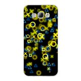 PrintiFy Samsung Galaxy A8 ile Uyumlu Kapak Semboller Tasarımlı 1mm Fit Şeffaf Silikon Kılıf