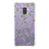 PrintiFy Samsung Galaxy A8 Plus 2018 Water Color 3 Baskılı Şeffaf Köşe Korumalı Antişok Kılıf
