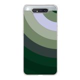 PrintiFy Samsung Galaxy A80 ile Uyumlu Kapak Renk Cümbüşü C Haki Tasarımlı 1mm Fit Şeffaf Silikon Kılıf