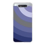 PrintiFy Samsung Galaxy A80 ile Uyumlu Kapak Renk Cümbüşü D Lila Tasarımlı 1mm Fit Şeffaf Silikon Kılıf