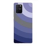 PrintiFy Samsung Galaxy A91 ile Uyumlu Kapak Renk Cümbüşü D Lila Tasarımlı 1mm Fit Şeffaf Silikon Kılıf