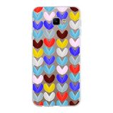 PrintiFy Samsung Galaxy J4 Core ile Uyumlu 1mm Slim Fit Water Color 1 Baskılı Şeffaf Kılıf