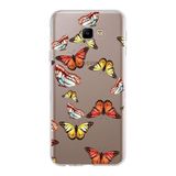 PrintiFy Samsung Galaxy J4 Core ile Uyumlu 1mm Slim Fit Water Color 2 Baskılı Şeffaf Kılıf