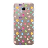 PrintiFy Samsung Galaxy J4 Core ile Uyumlu 1mm Slim Fit Water Color 6 Baskılı Şeffaf Kılıf