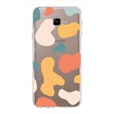 PrintiFy Samsung Galaxy J4 Core ile Uyumlu Kapak Grunge Tasarımlı 1mm Fit Şeffaf Silikon Kılıf