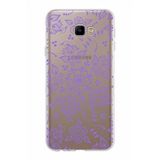 PrintiFy Samsung Galaxy J4 Core ile Uyumlu Kapak Nostalji Desen - D Tasarımlı 1mm Fit Şeffaf Silikon Kılıf
