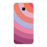 PrintiFy Samsung Galaxy J4 Core ile Uyumlu Kapak Renk Cümbüşü F Pembe Tasarımlı 1mm Fit Şeffaf Silikon Kılıf