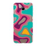 PrintiFy Samsung Galaxy J4 Core ile Uyumlu Kapak Renkli Desen A Kırmızı Tasarımlı 1mm Fit Şeffaf Silikon Kılıf