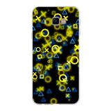 PrintiFy Samsung Galaxy J4 Core ile Uyumlu Kapak Semboller Tasarımlı 1mm Fit Şeffaf Silikon Kılıf