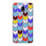 PrintiFy Samsung Galaxy J4 ile Uyumlu 1mm Slim Fit Water Color 1 Baskılı Şeffaf Kılıf