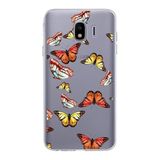 PrintiFy Samsung Galaxy J4 ile Uyumlu 1mm Slim Fit Water Color 2 Baskılı Şeffaf Kılıf