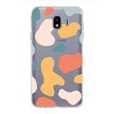 PrintiFy Samsung Galaxy J4 ile Uyumlu Kapak Grunge Tasarımlı 1mm Fit Şeffaf Silikon Kılıf