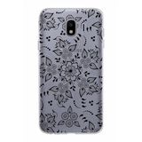 PrintiFy Samsung Galaxy J4 ile Uyumlu Kapak Nostalji Desen - B Tasarımlı 1mm Fit Şeffaf Silikon Kılıf