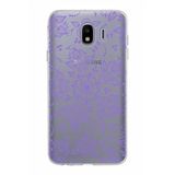 PrintiFy Samsung Galaxy J4 ile Uyumlu Kapak Nostalji Desen - D Tasarımlı 1mm Fit Şeffaf Silikon Kılıf