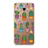 PrintiFy Samsung Galaxy J4 Plus ile Uyumlu 1mm Slim Fit Water Color 4 Baskılı Şeffaf Kılıf