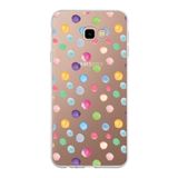 PrintiFy Samsung Galaxy J4 Plus ile Uyumlu 1mm Slim Fit Water Color 6 Baskılı Şeffaf Kılıf