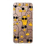 PrintiFy Samsung Galaxy J4 Plus ile Uyumlu Kapak Duck Tasarımlı 1mm Fit Şeffaf Silikon Kılıf