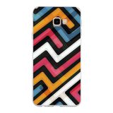 PrintiFy Samsung Galaxy J4 Plus ile Uyumlu Kapak Labirent Grafiti Tasarımlı 1mm Fit Şeffaf Silikon Kılıf
