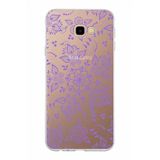 PrintiFy Samsung Galaxy J4 Plus ile Uyumlu Kapak Nostalji Desen - D Tasarımlı 1mm Fit Şeffaf Silikon Kılıf