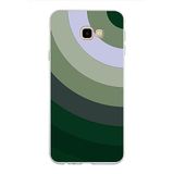 PrintiFy Samsung Galaxy J4 Plus ile Uyumlu Kapak Renk Cümbüşü C Haki Tasarımlı 1mm Fit Şeffaf Silikon Kılıf